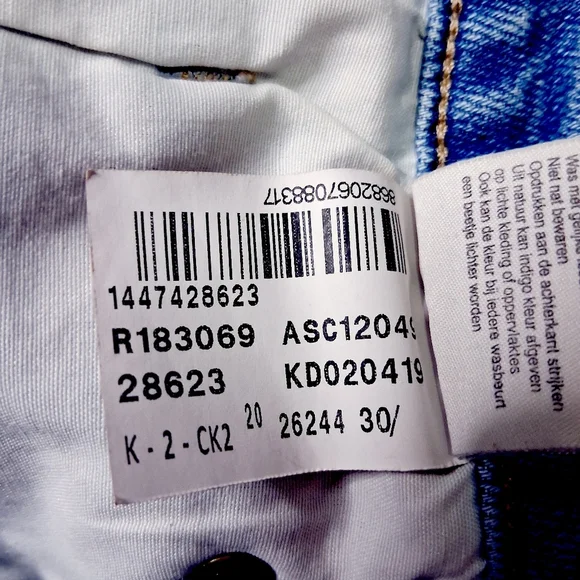 Mavi Frayed Light Blue Jean Shorts - Picture 5 of 6